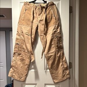 Abercrombie & Fitch Women's Tan Cargo Pants